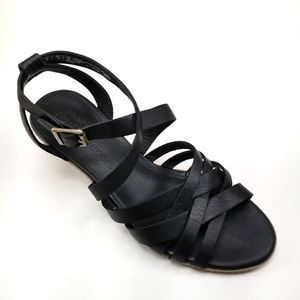 Sale 🛍 Timberland Montvale Black Leather Heel Sandal